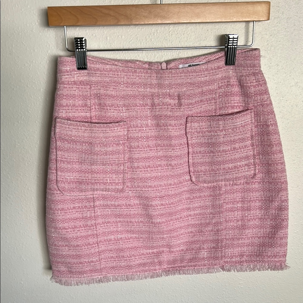 BB Dakota Pink Pencil Mini Skirt